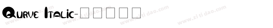 Qurve Italic字体转换